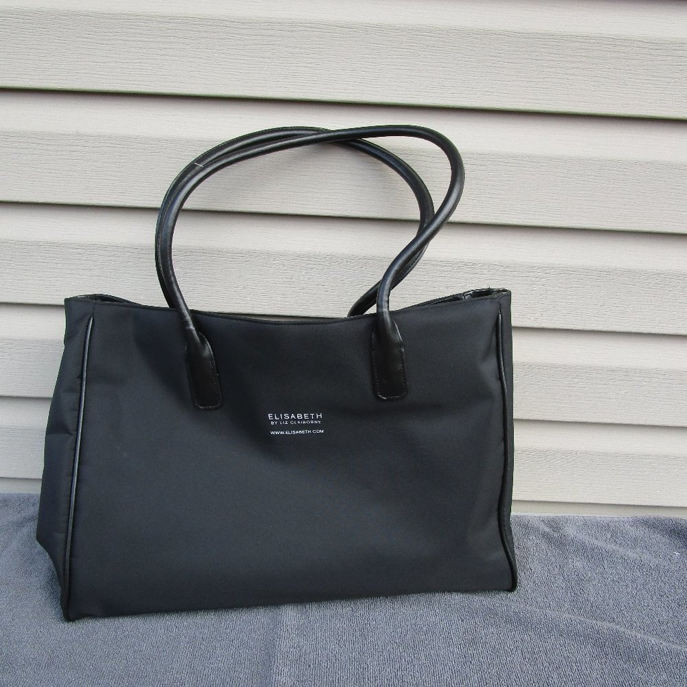 Elisabeth by Liz Claiborne Black Weekender bag with cosmetic bag